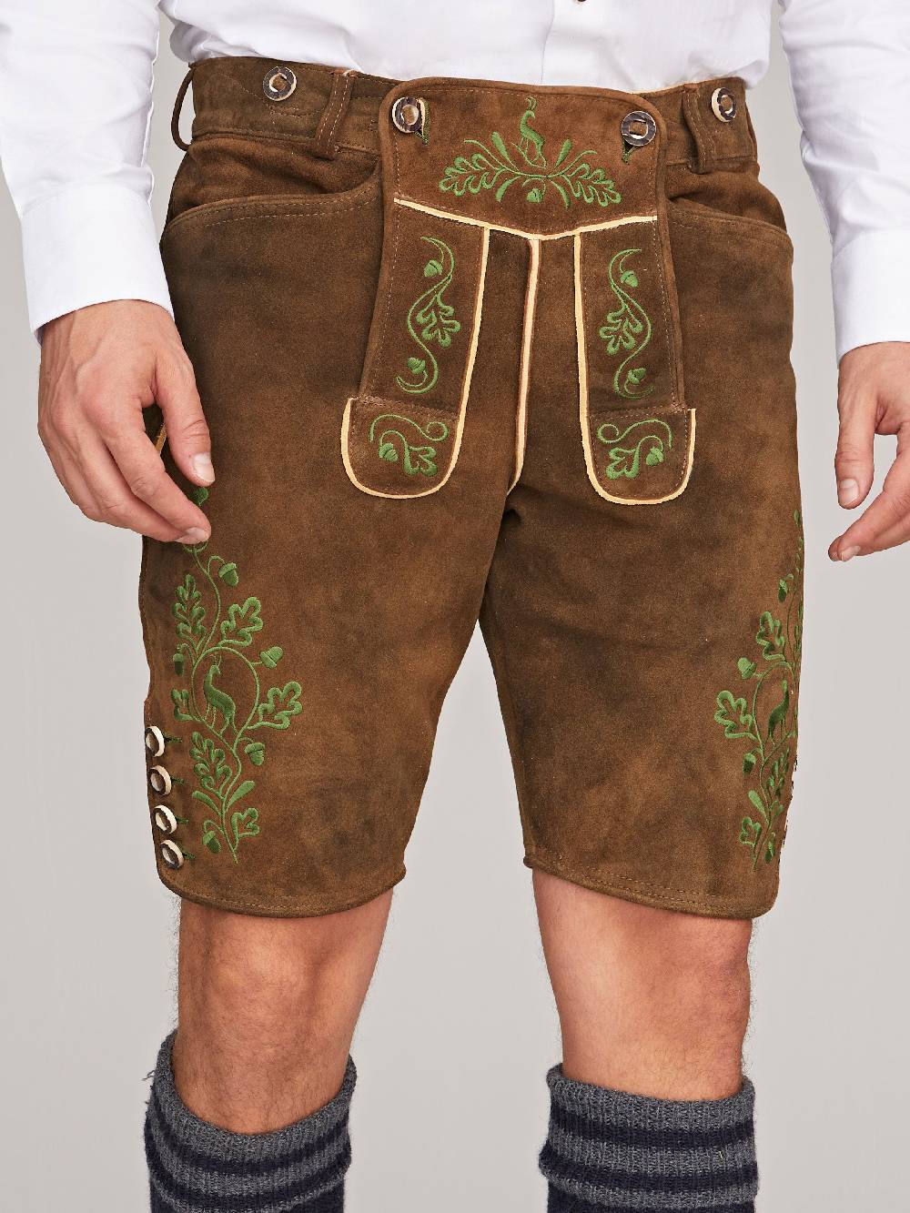 Limberry Antikbraune Lederhose - LUDWIG ANTIKBRAUN Super Sparpreis