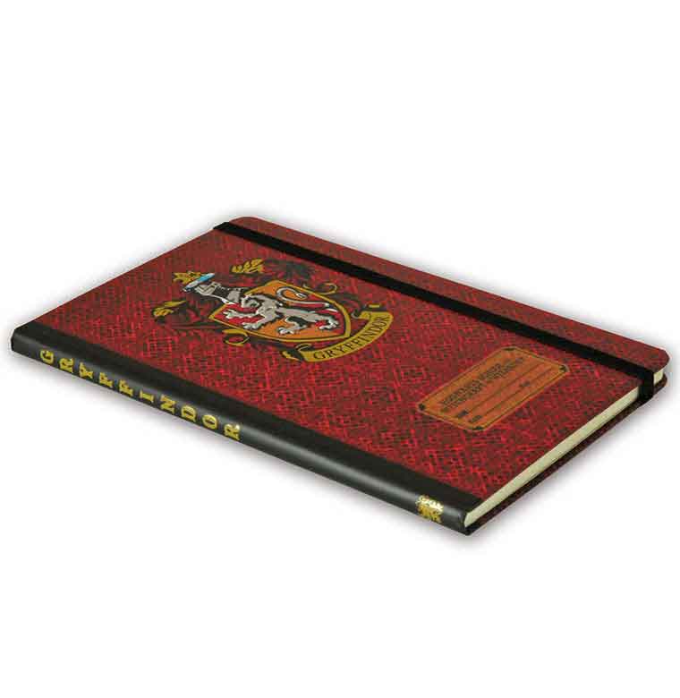 Logoshirt Harry Potter - Gryffindor Logo - Hardcover Notizbuch A5 - mit Gummiband - Liniert Weihnachtsangebot