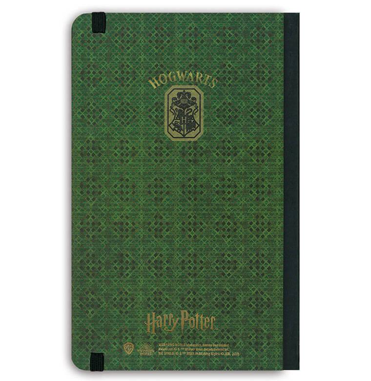 Logoshirt Harry Potter - Slytherin Logo - Hardcover Notizbuch A5 - mit Gummiband - Liniert Valentinstagsangebot