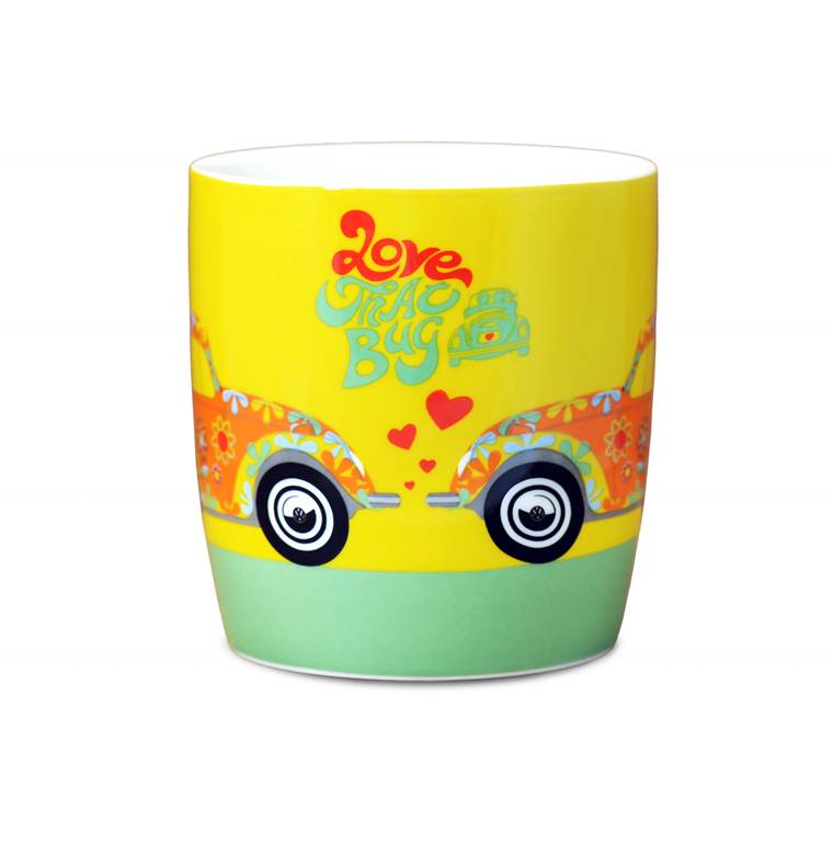 Logoshirt VW - Käfer - Blumen - Love That Bug - Kaffeetasse Top Angebot