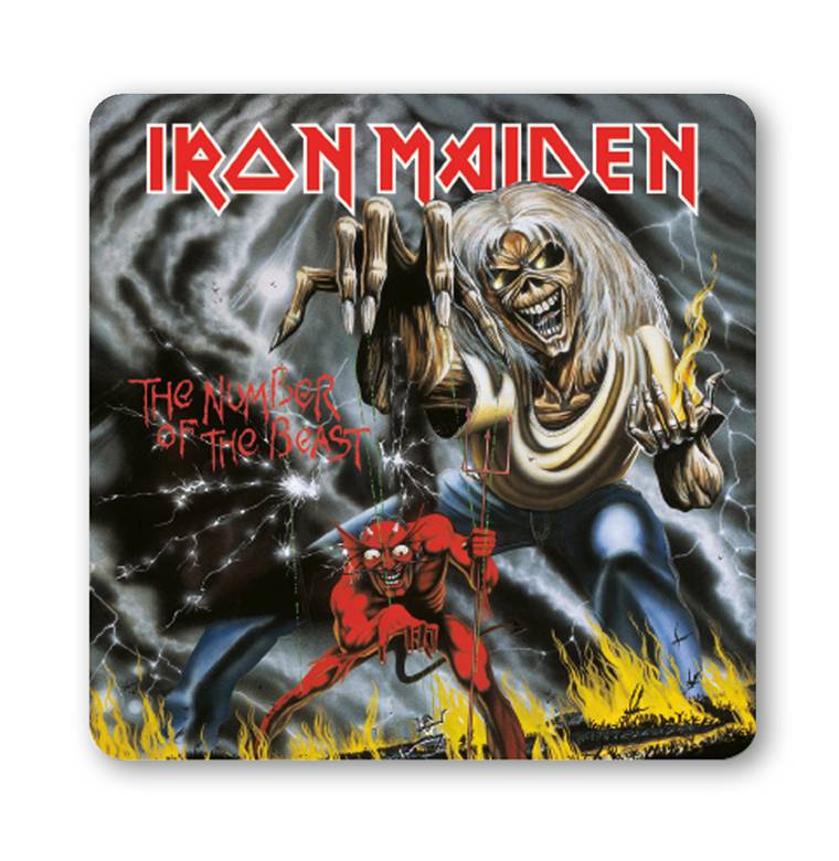 Logoshirt Untersetzer Iron Maiden - The Number of the Beast Black Friday