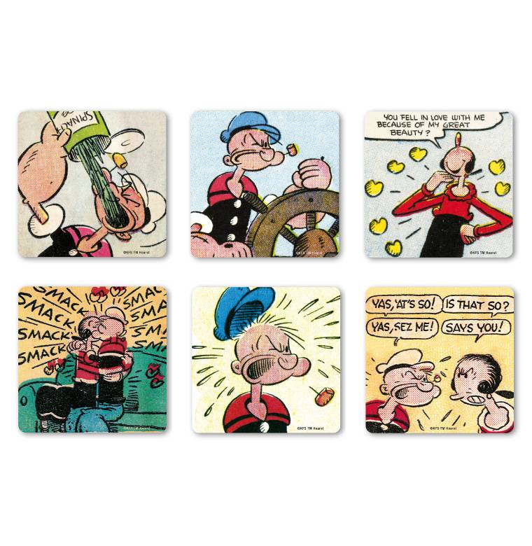 Logoshirt Der Seemann - Popeye & Olivia - 6er Set - Untersetzer Neueste Mode