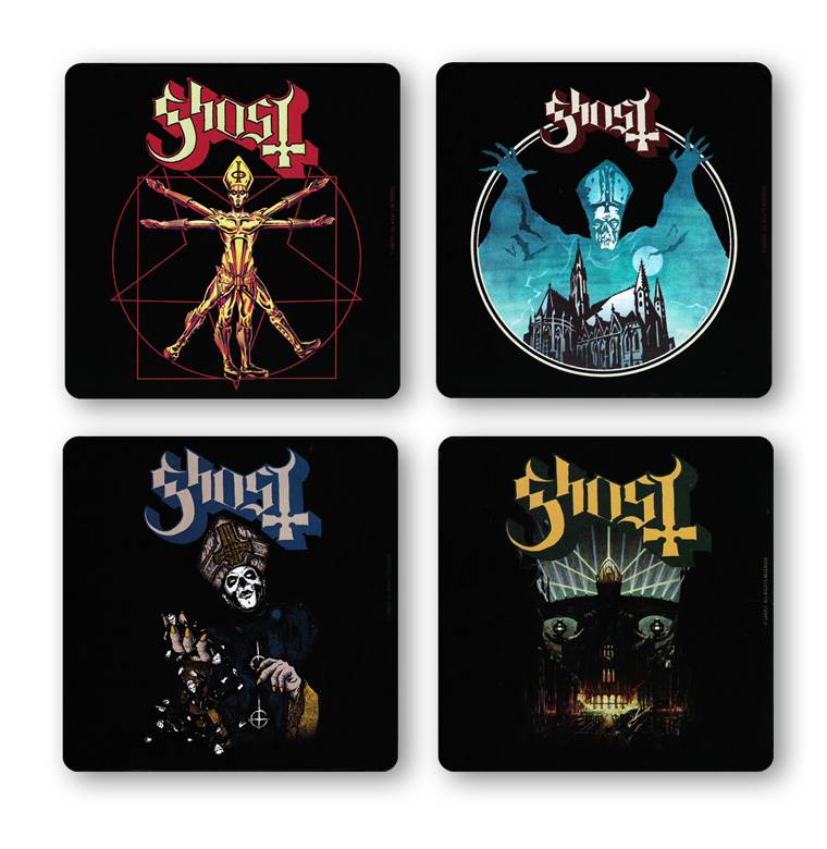 Logoshirt Ghost - Musik - 4er Set - Untersetzer Exklusive Angebote