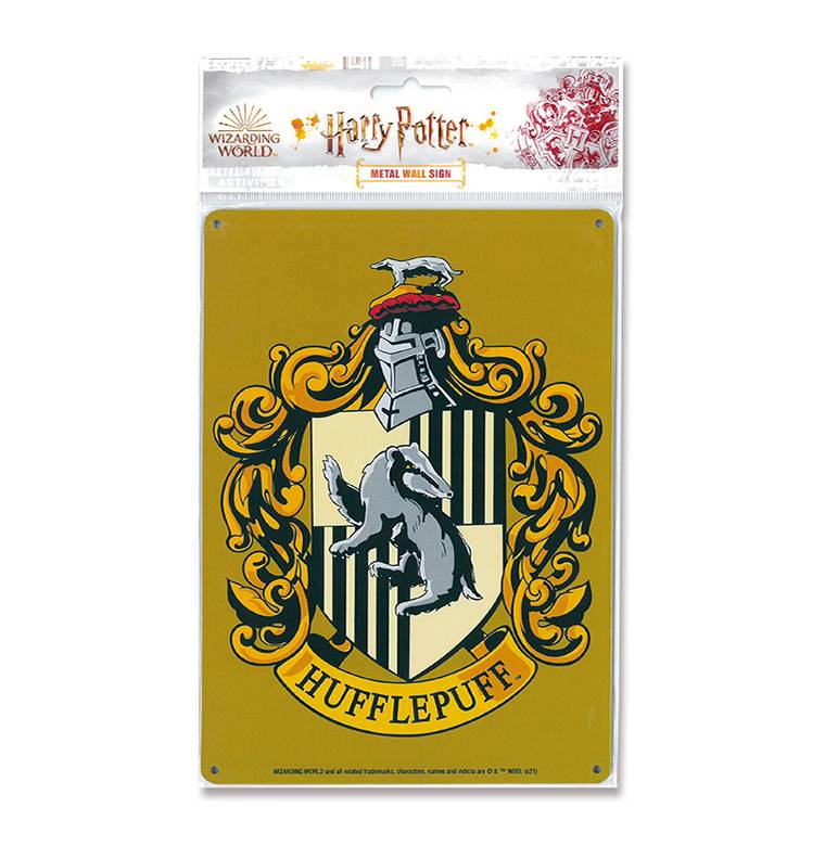 Logoshirt Harry Potter - Hufflepuff Logo - Wappen - Dachs - Blechschild A5 Tägliche Deals