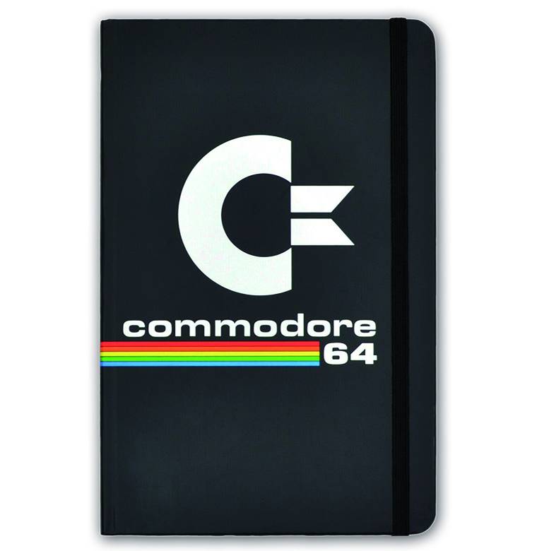 Logoshirt Commodore 64 - C64 Logo - Hardcover Notizbuch A5 - mit Gummiband - Liniert Neueste Stile