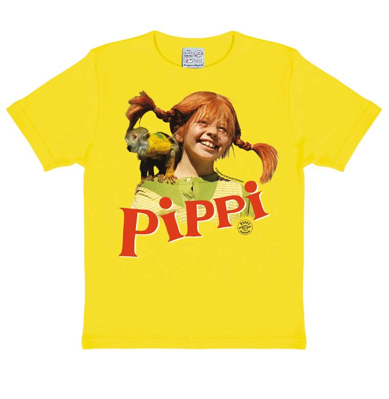Logoshirt Pippi Langstrumpf & Herr Nilsson - T-Shirt Print - Kinder Vierteljährliche Förderung