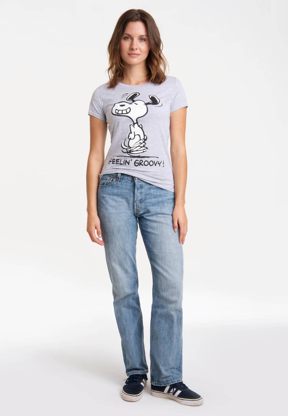 Logoshirt Peanuts - Snoopy - Feelin' Groovy - T-Shirt Print - Damen 2025