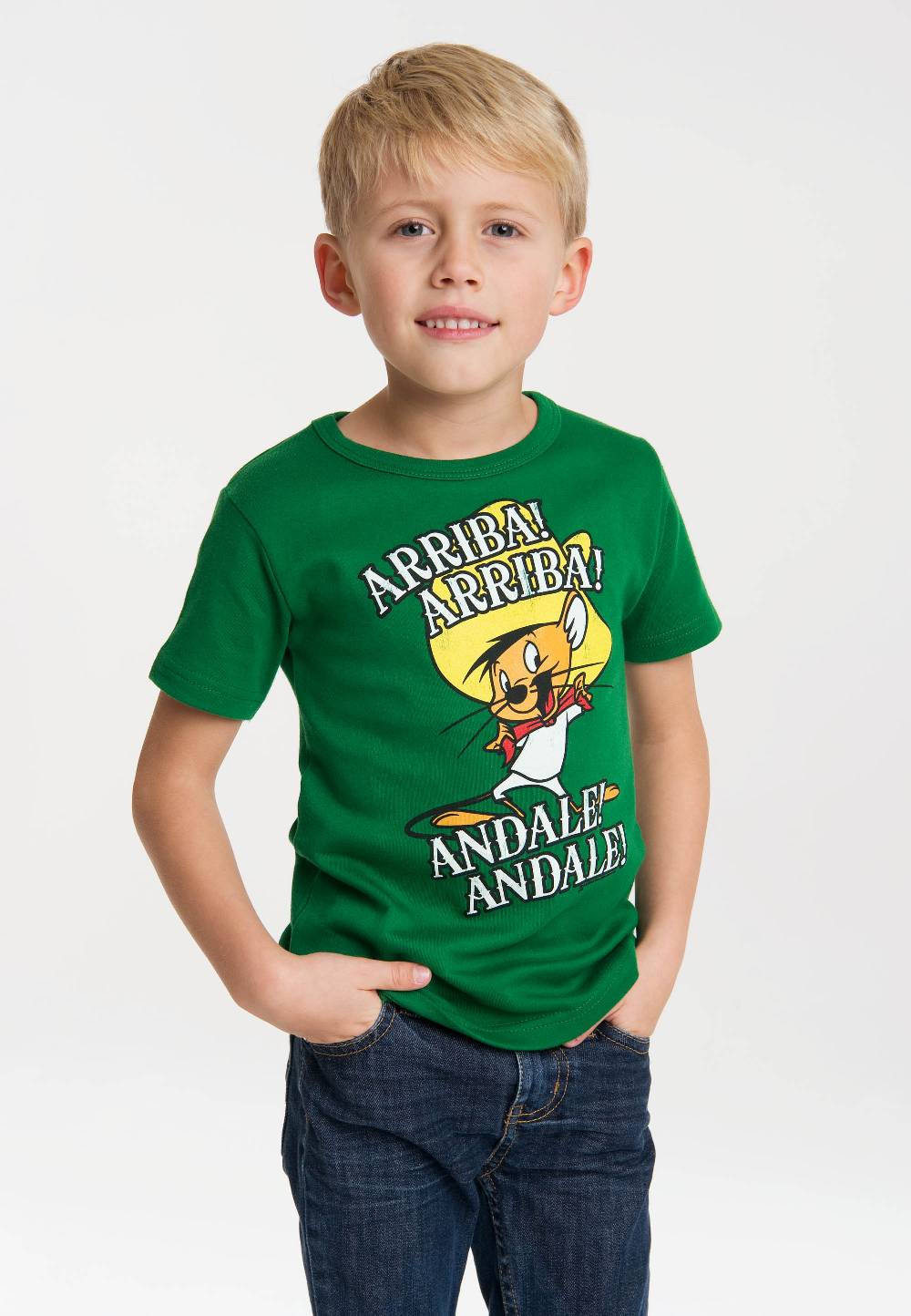 Logoshirt Looney Tunes - Speedy Gonzales - Arriba! Andale! - T-Shirt Print - Kinder Jubiläumsangebot