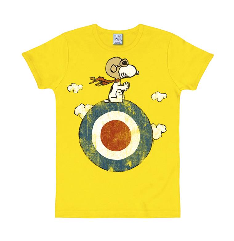 Logoshirt Peanuts - Snoopy - Pilot - Target - T-Shirt Print - Damen Sonderangebote