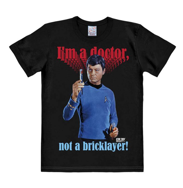 Logoshirt Star Trek - Dr. McCoy - I'm A Doctor Not A Bricklayer - T-Shirt Print - Damen Tiefpreis