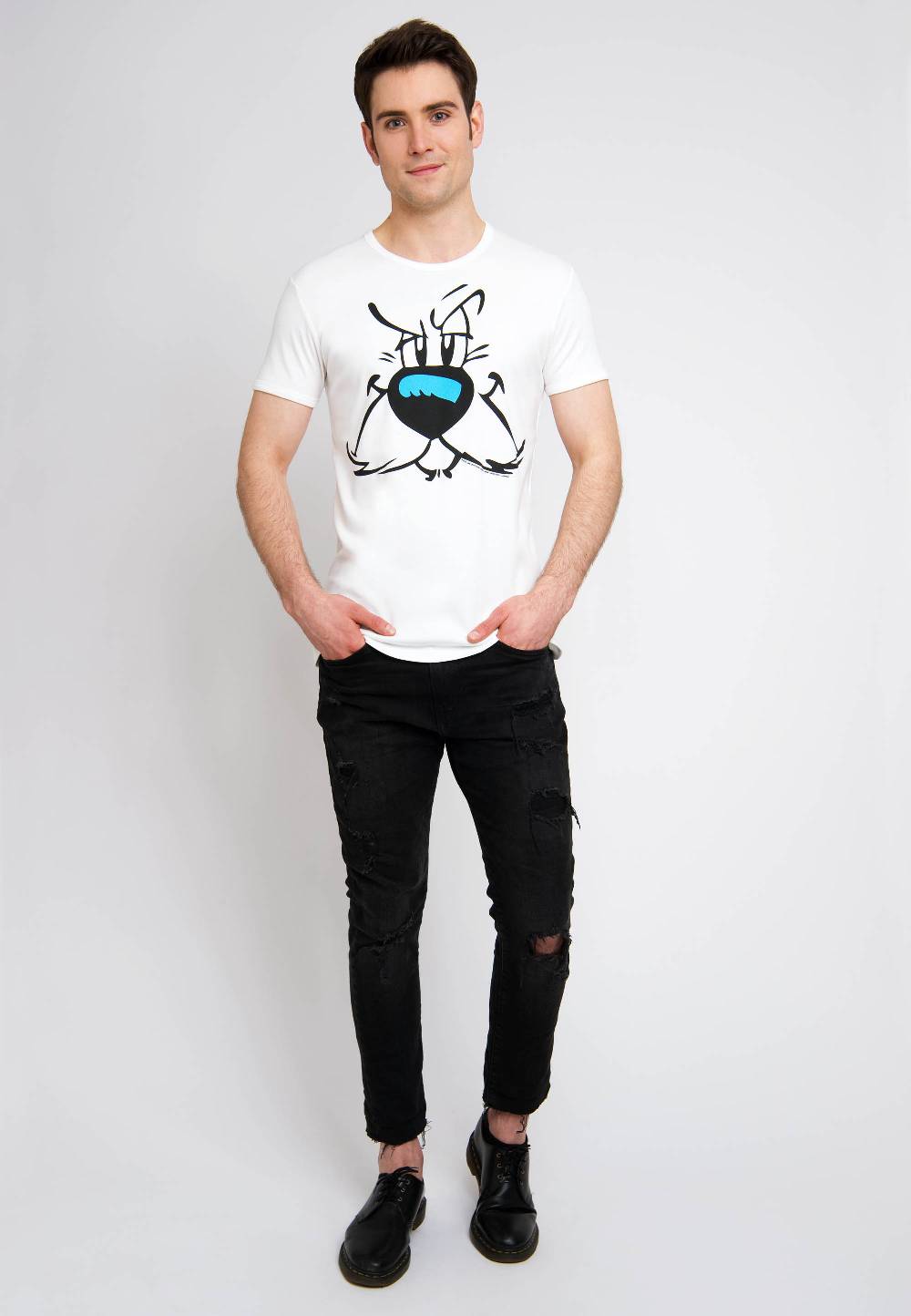 Logoshirt Asterix & Obelix - Idefix - Gesicht - T-Shirt Print - Herren Wochenangebot