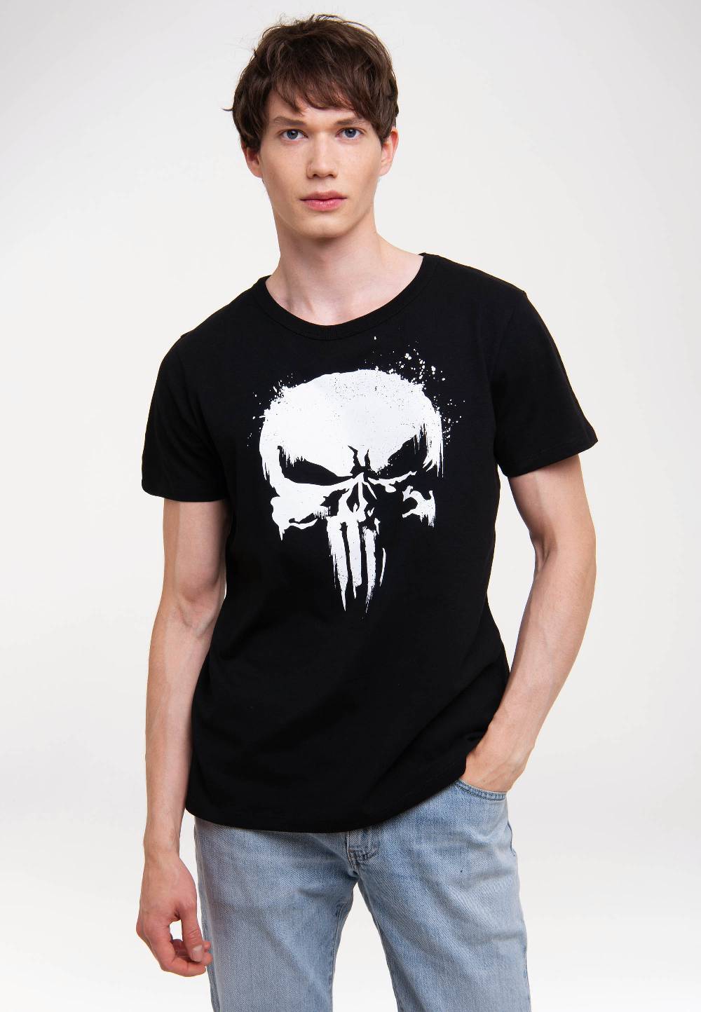 Logoshirt Punisher - TV Skull - Marvel Comics - T-Shirt Print - Herren JETZT KAUFEN