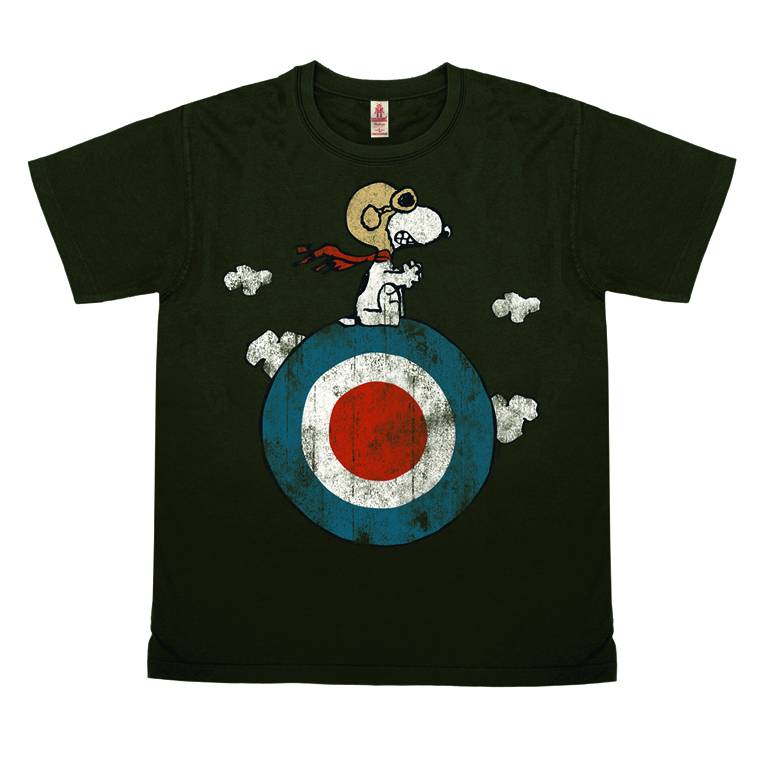 Logoshirt Peanuts - Snoopy - Pilot - Target - T-Shirt Vintage Print - Damen