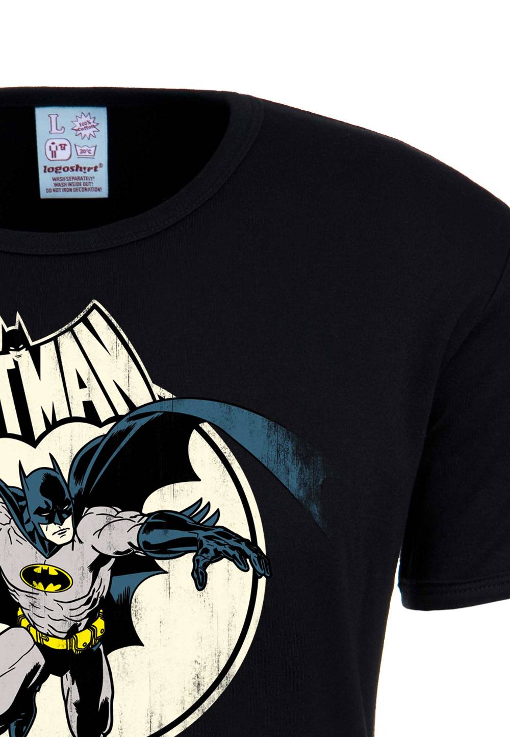 Logoshirt Batman - Vollmond - DC Comics - T-Shirt Print - Herren Fabrikpreis