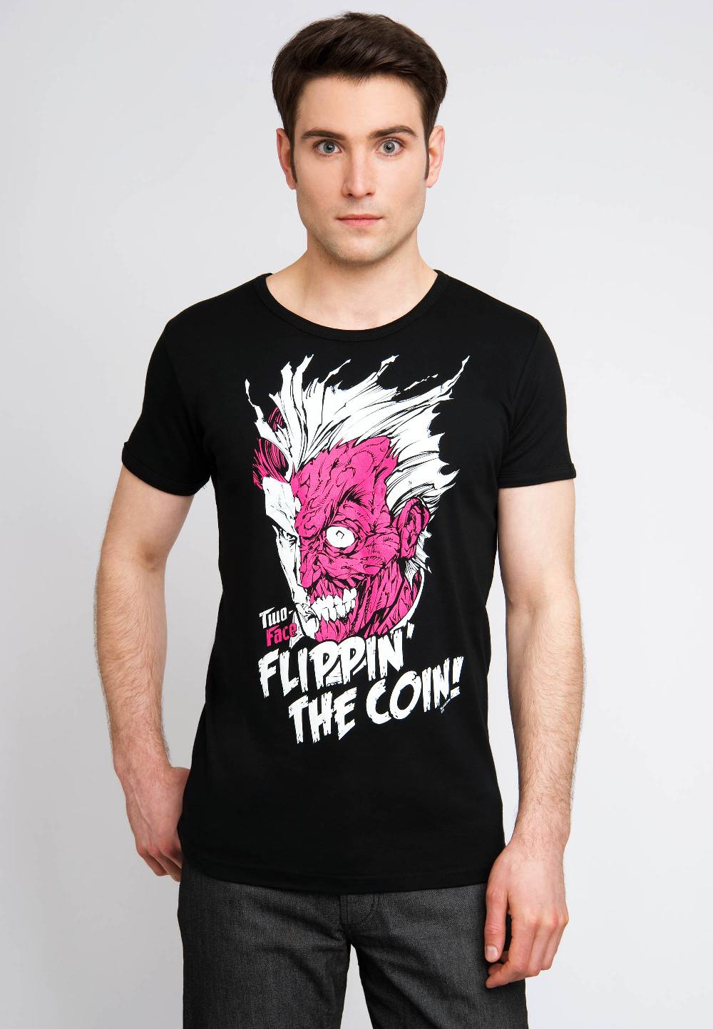 Logoshirt Batman - Two-Face - Flippin' The Coin - DC Comics - T-Shirt Print - Herren Top Angebot