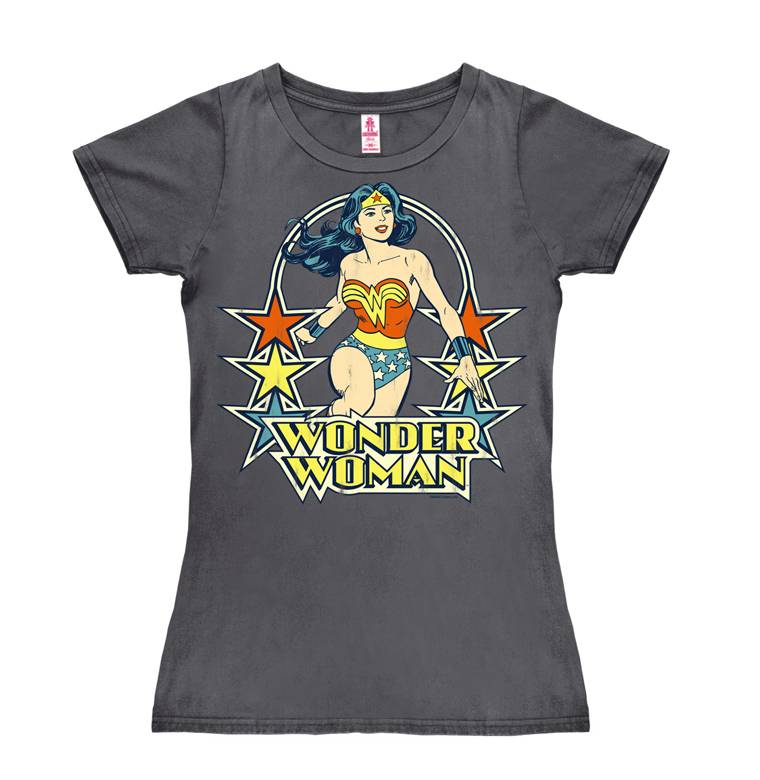 Logoshirt Wonder Woman - Stars - DC Comics - T-Shirt Print - Damen Letzte 3 Tage