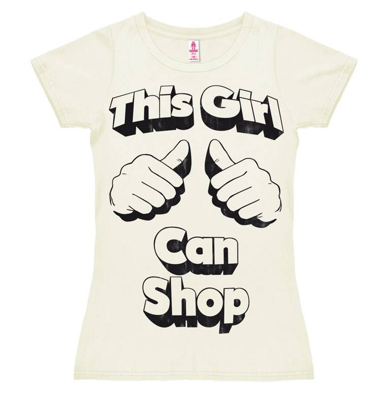 Logoshirt This Girl Can Shop - T-Shirt Print - Damen Bis zu 50% Rabatt