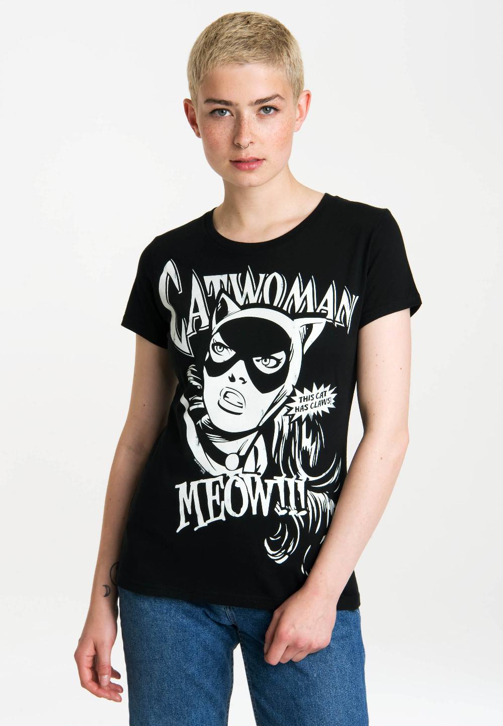 Logoshirt Catwoman - Meow - DC Comics - T-Shirt Print - Damen Bis zu 65% Rabatt