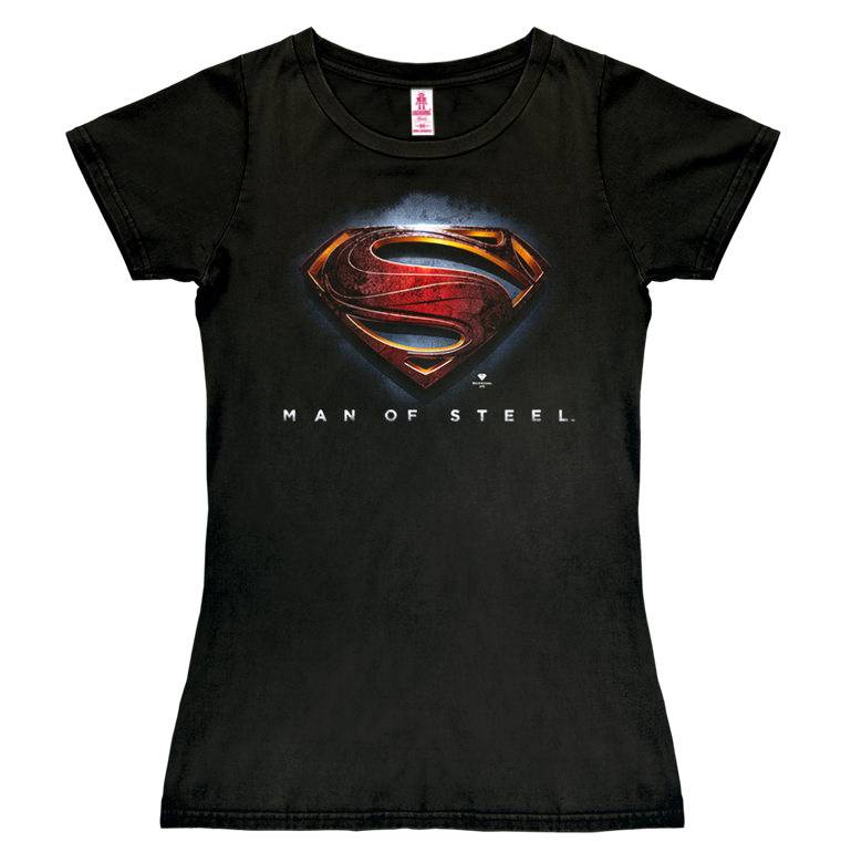 Logoshirt Superman - Man Of Steel - DC Comics - T-Shirt Print - Damen Sonderangebot der Fabrik