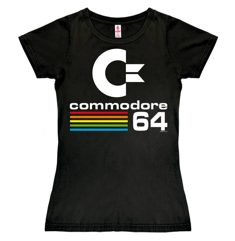 Logoshirt Commodore 64 - C64 Logo - T-Shirt Print - Damen Super Rabatt