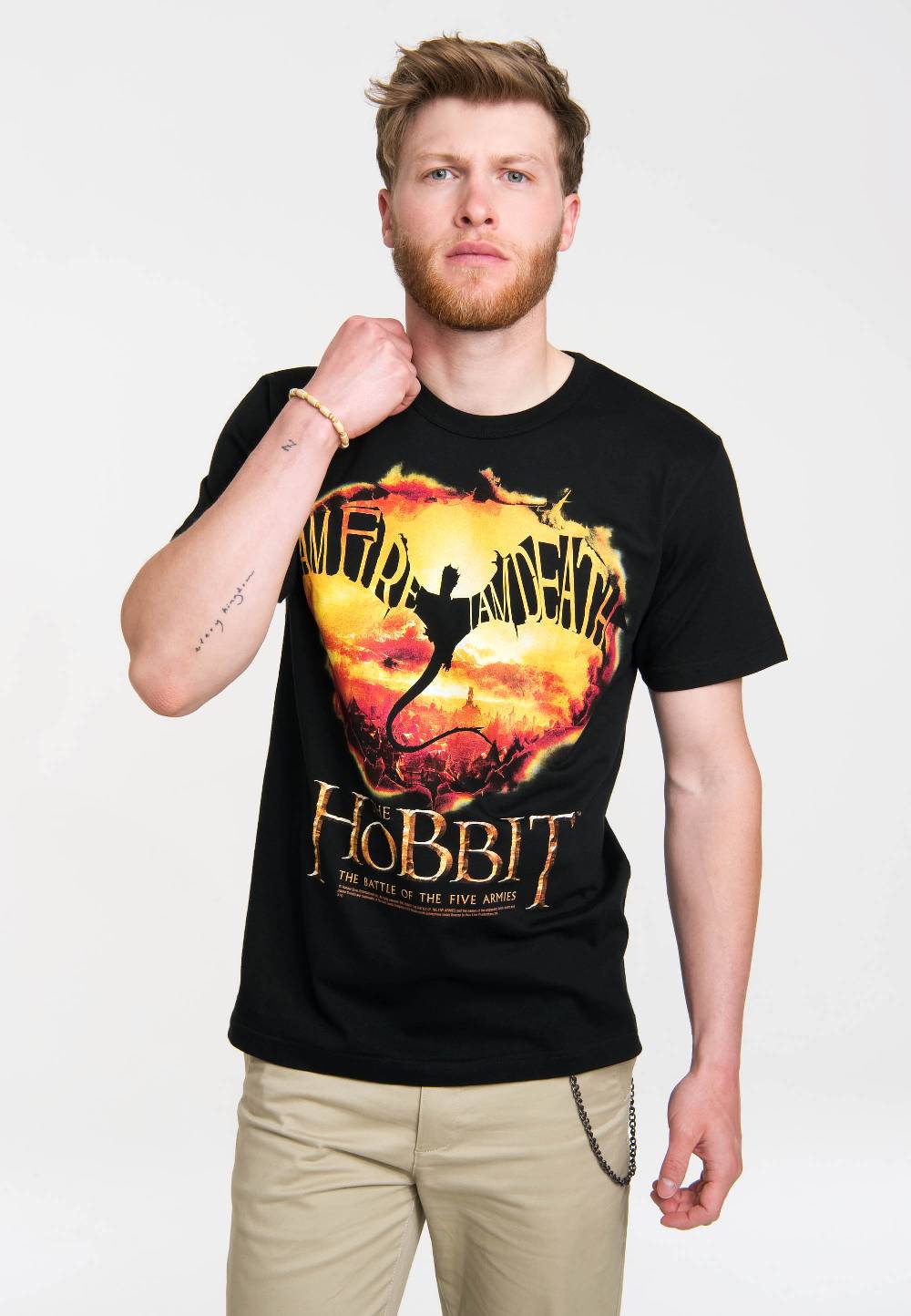 Logoshirt The Hobbit - I Am Fire I Am Death - Smaug - T-Shirt Print - Herren Online Outlet