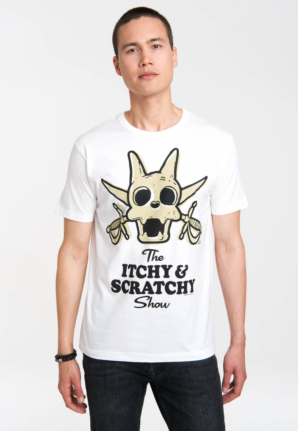 Logoshirt The Simpsons - Itchy & Scratchy Show - Scratchy - T-Shirt Print - Herren JETZT KAUFEN