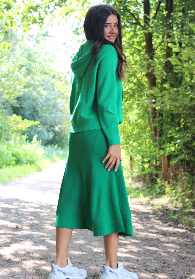Miss Goodlife Skirt Knitted long – green Osterangebot