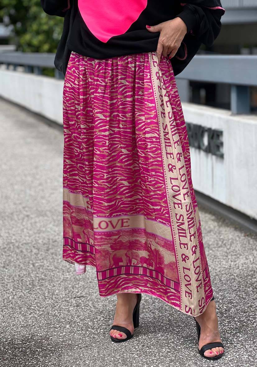 Miss Goodlife Maxirock Pink Zebra Blitzangebot