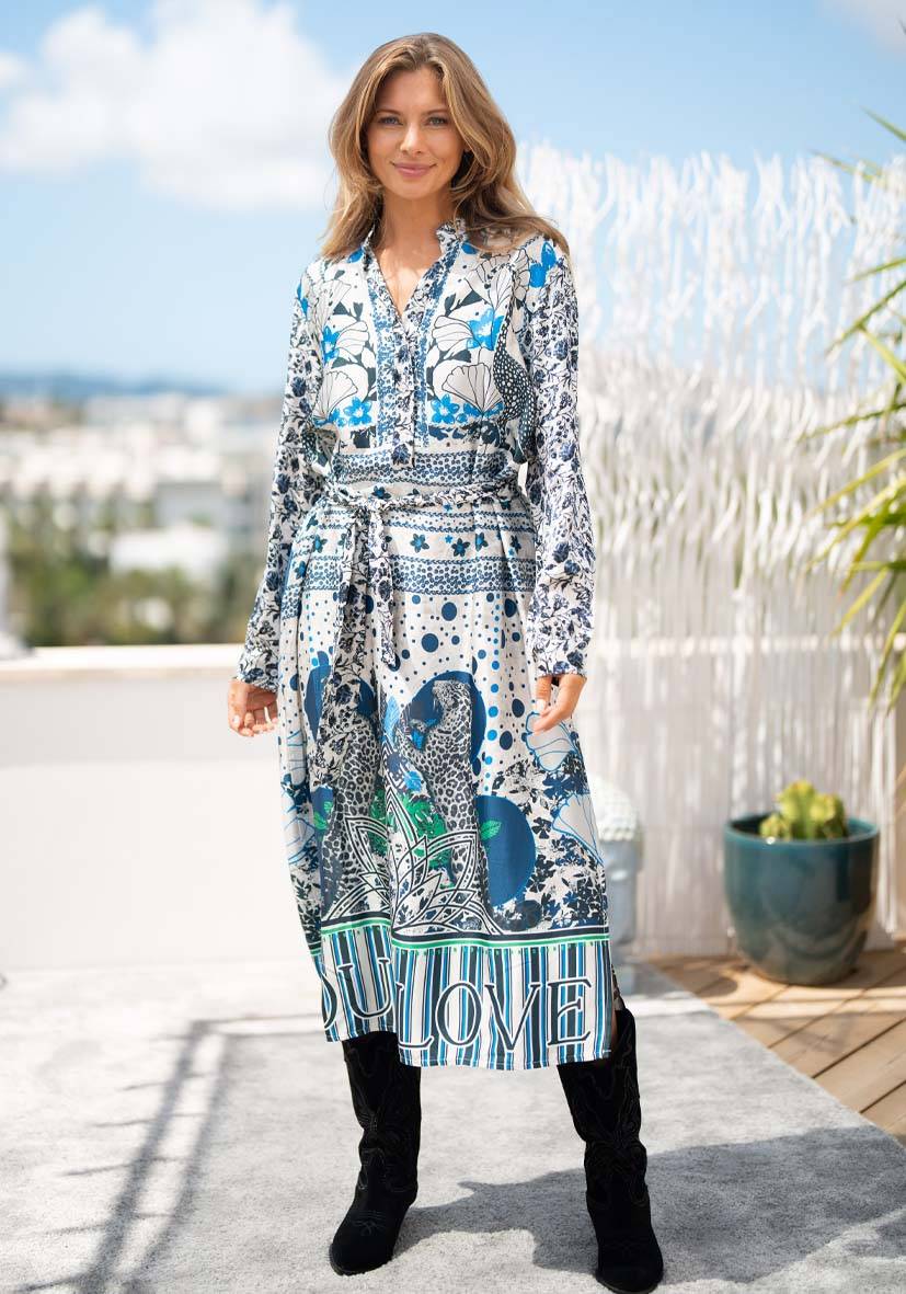 Miss Goodlife Dress Flower Leopard Riesige Ersparnisse
