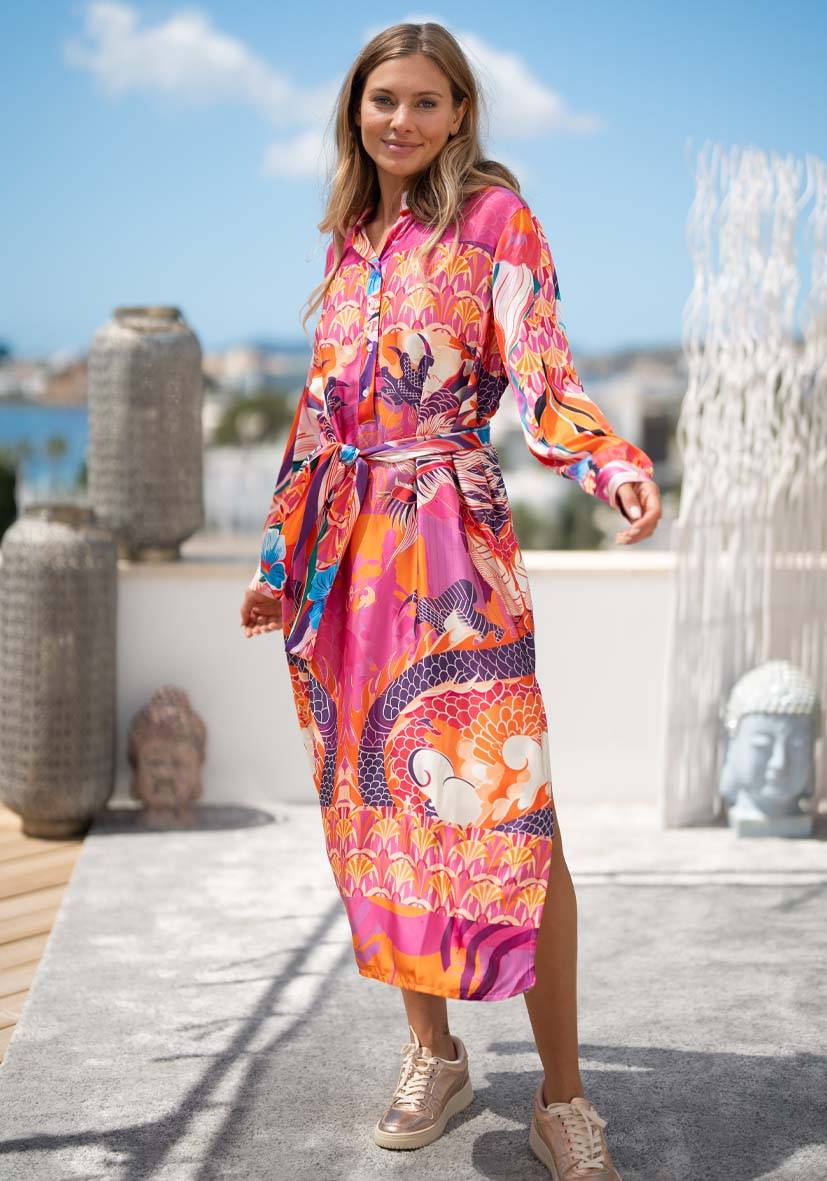 Miss Goodlife Dress Pink Dragon JETZT KAUFEN
