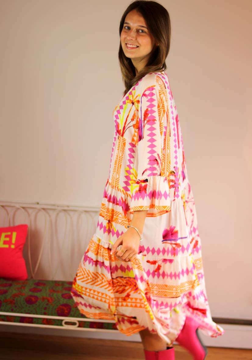 Miss Goodlife Dress Indie Big Leaves Cyber Monday