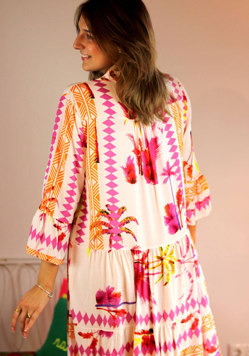 Miss Goodlife Dress Indie Big Leaves Cyber Monday