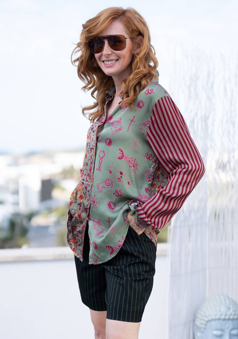 Miss Goodlife Blouse Mercie Chérie – green Heißer Verkauf