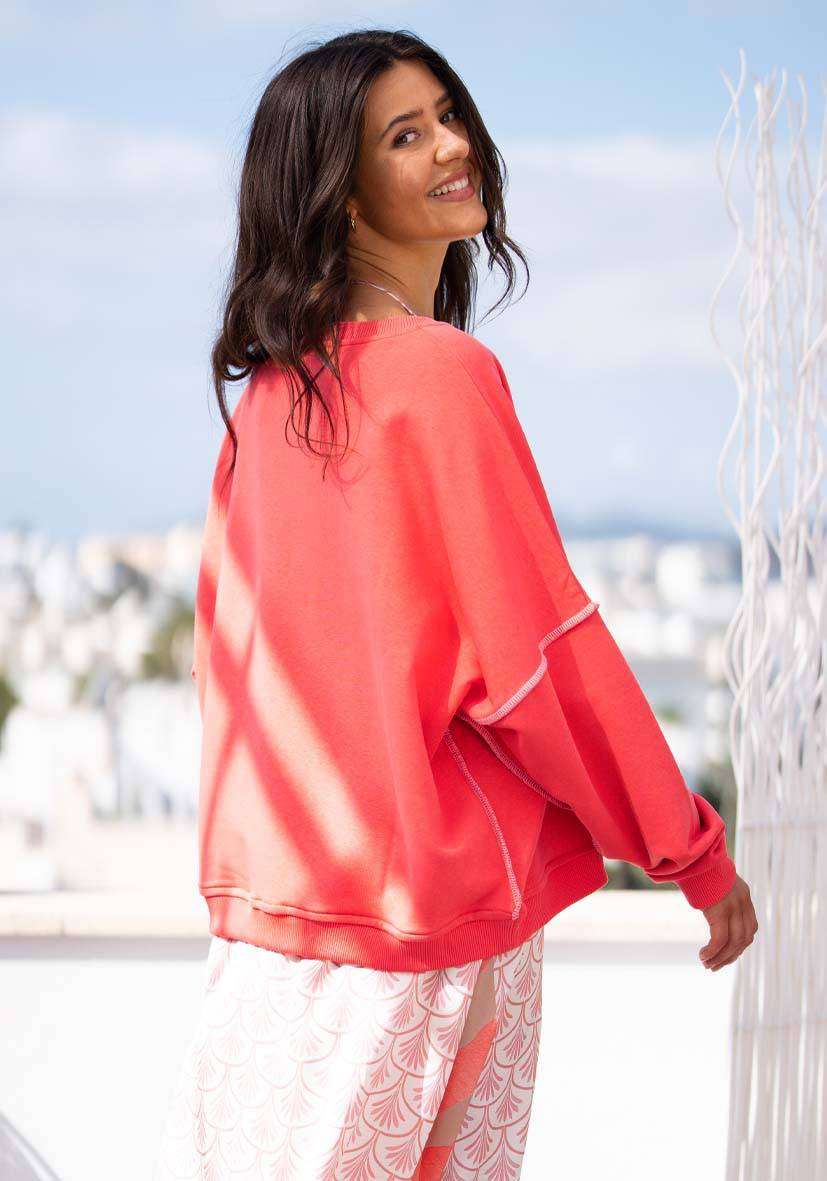 Miss Goodlife Roundneck Choose Happy Strass – strawberry Nur für heute