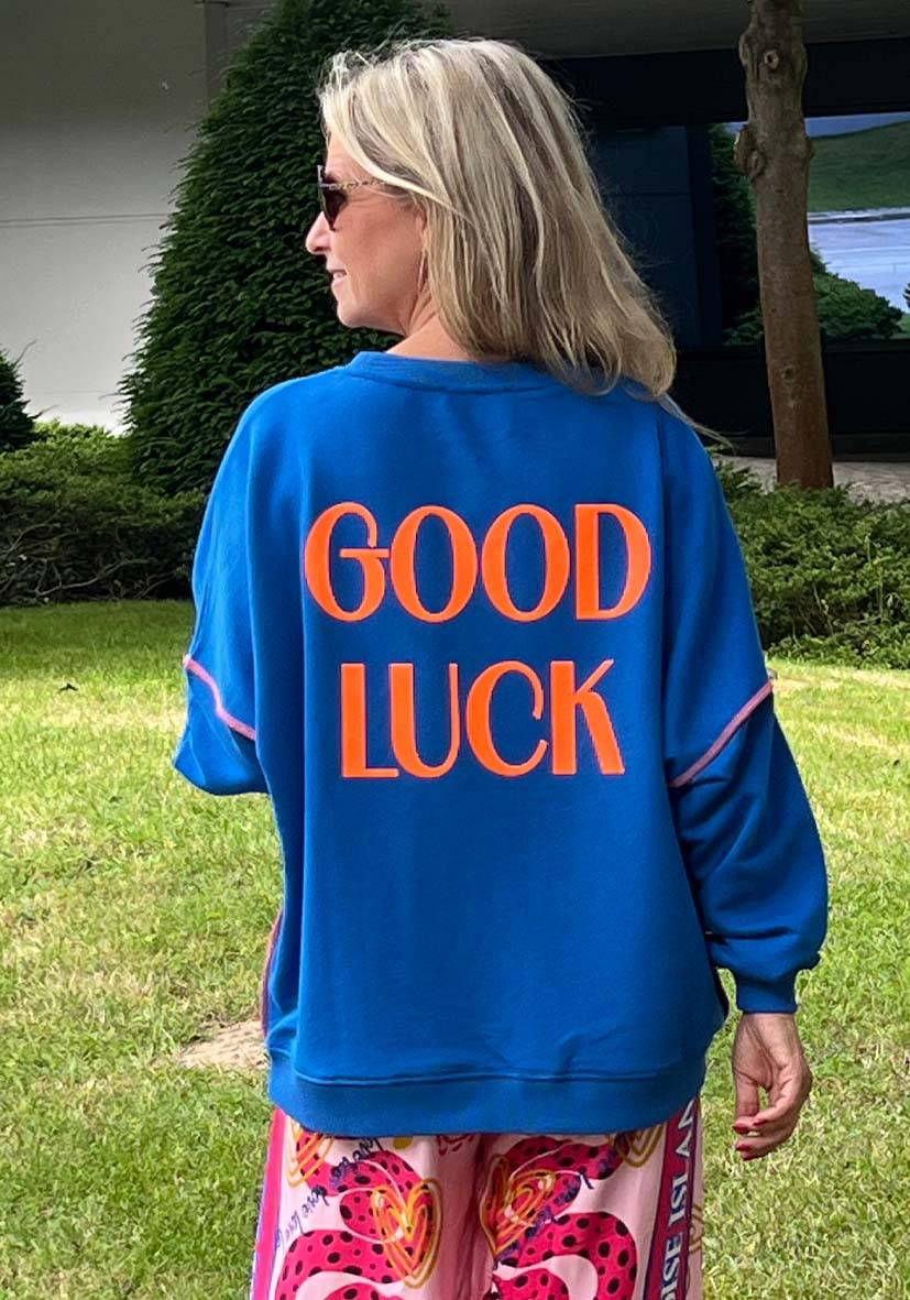 Miss Goodlife Roundneck Good Karma Good Luck – blue 50% Rabatt für begrenzte Zeit