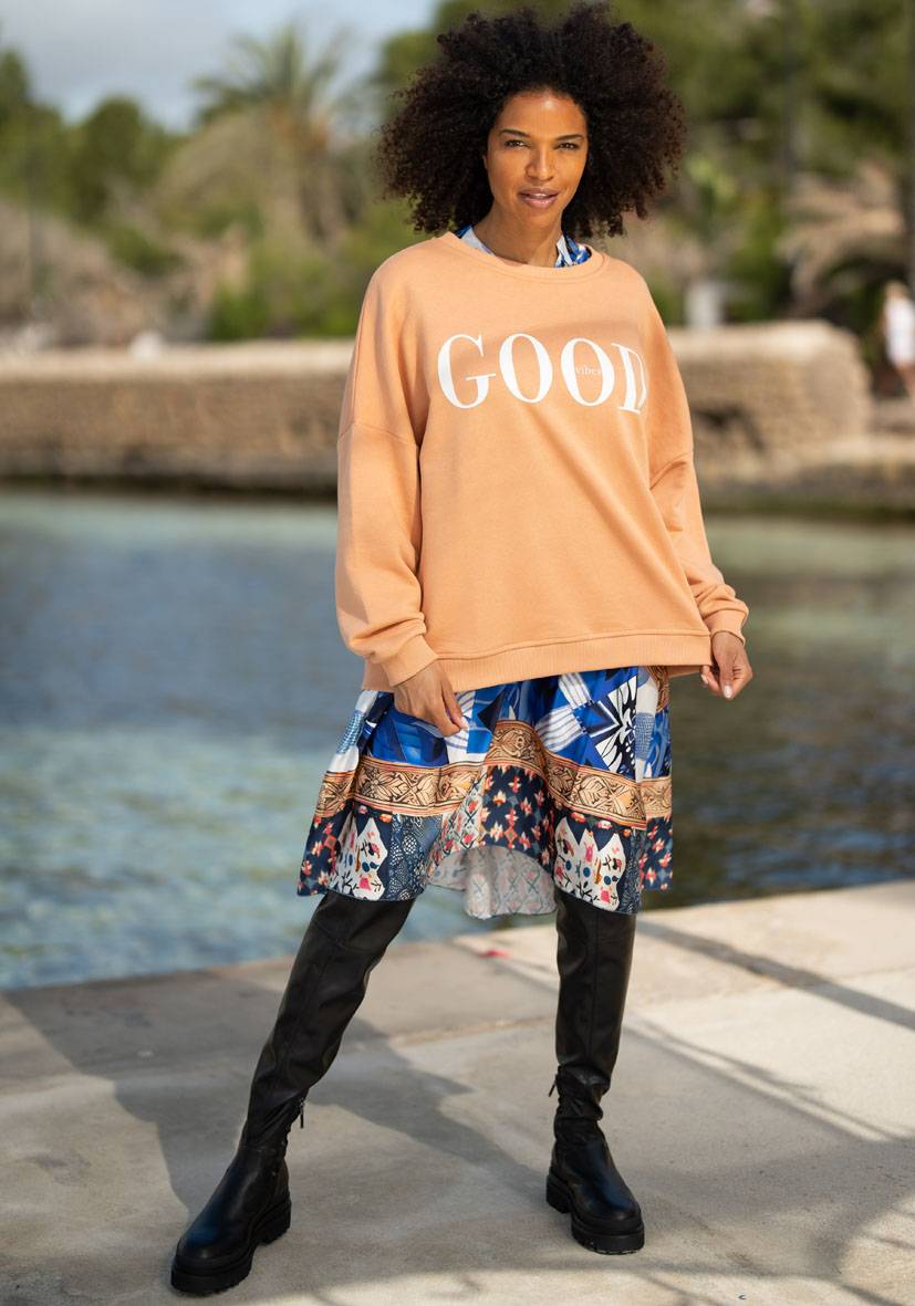 Miss Goodlife Roundneck Good Vibes – puder Verkauf