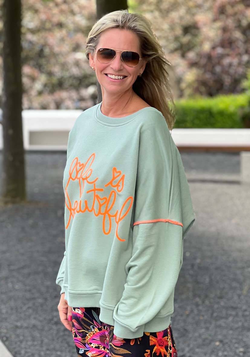Miss Goodlife Roundneck Life is beautiful Kostenloser Versand