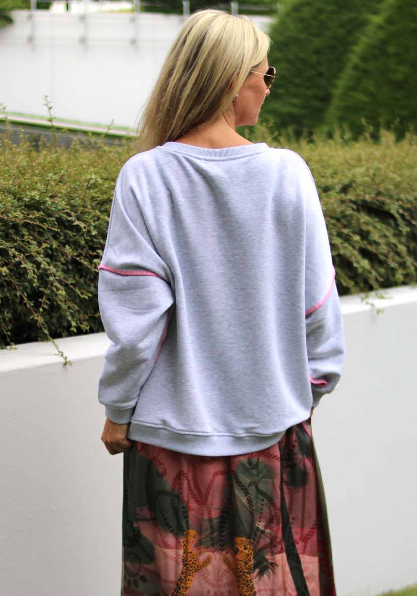 Miss Goodlife Roundneck Peace – lightgrey Rabatt