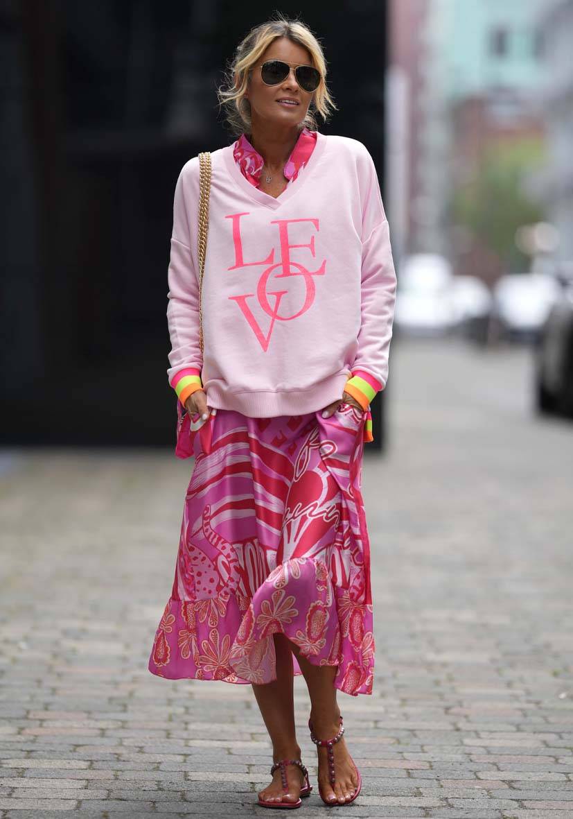 Miss Goodlife V-Neck Love Glitter – rose/neonpink Cyber Monday