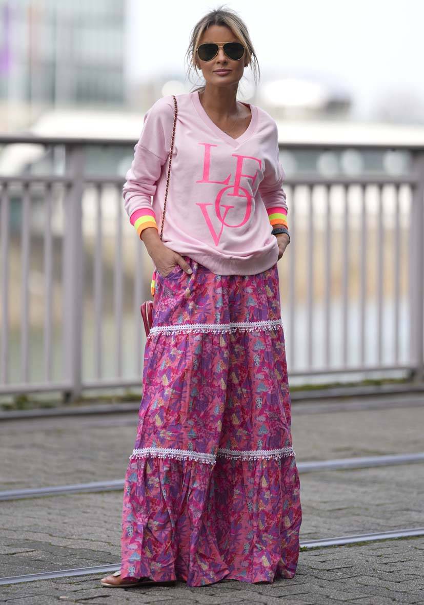 Miss Goodlife V-Neck Love Glitter – rose/neonpink Cyber Monday