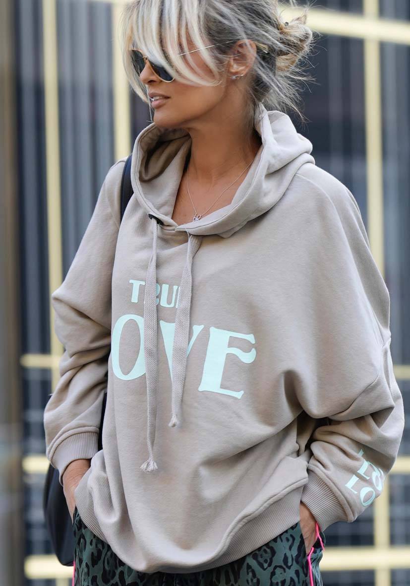 Miss Goodlife Hoodie True Love – sand Muttertagsangebot