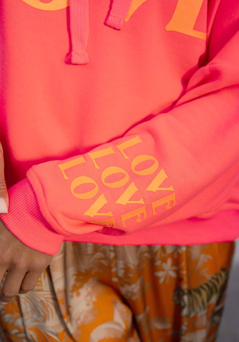 Miss Goodlife Hoodie True Love – neonpink Vatertagsangebot