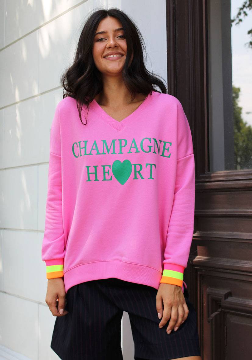 Miss Goodlife V-Neck Champagne Heart – rose Begrenzte Freigabe