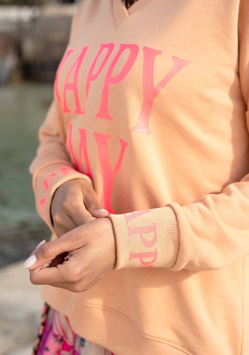 Miss Goodlife V-Neck Happy Day – puder Discount Store für neue Produkte