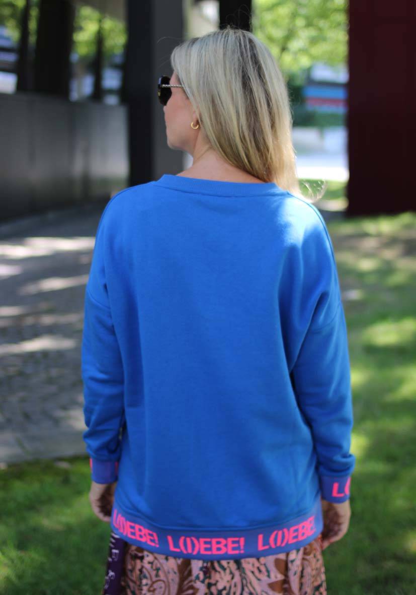 Miss Goodlife V-Neck L(i)ebe Strass – blue zollfrei