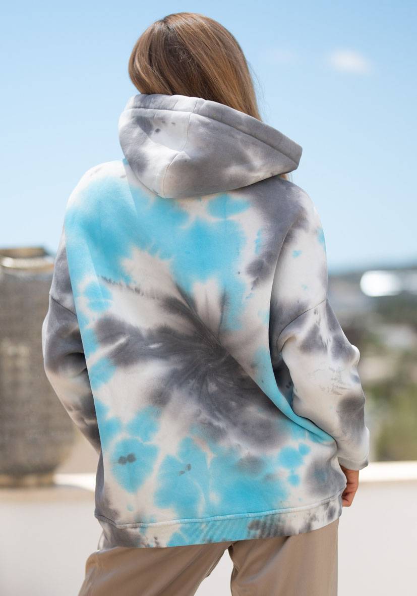 Miss Goodlife Hoodie Namasté Batik – blue Angebote