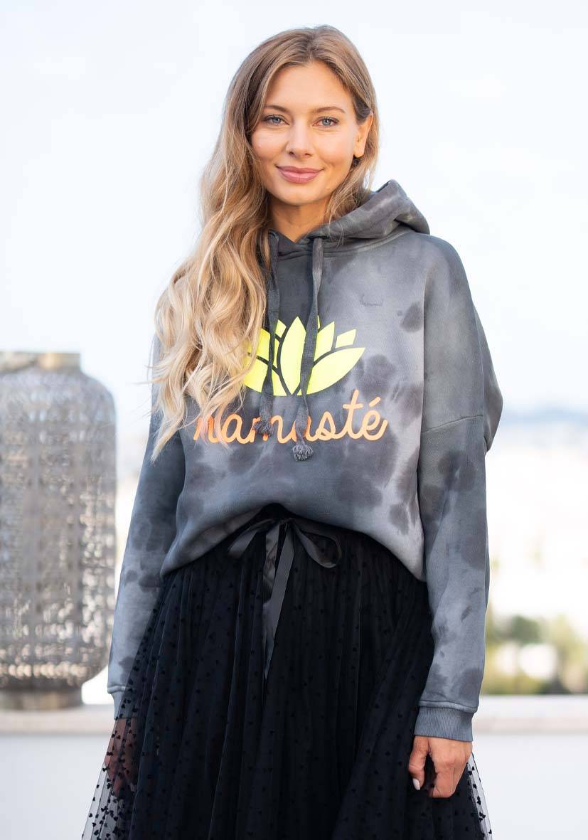 Miss Goodlife Hoodie Namasté Batik! – anthracite Hotsell
