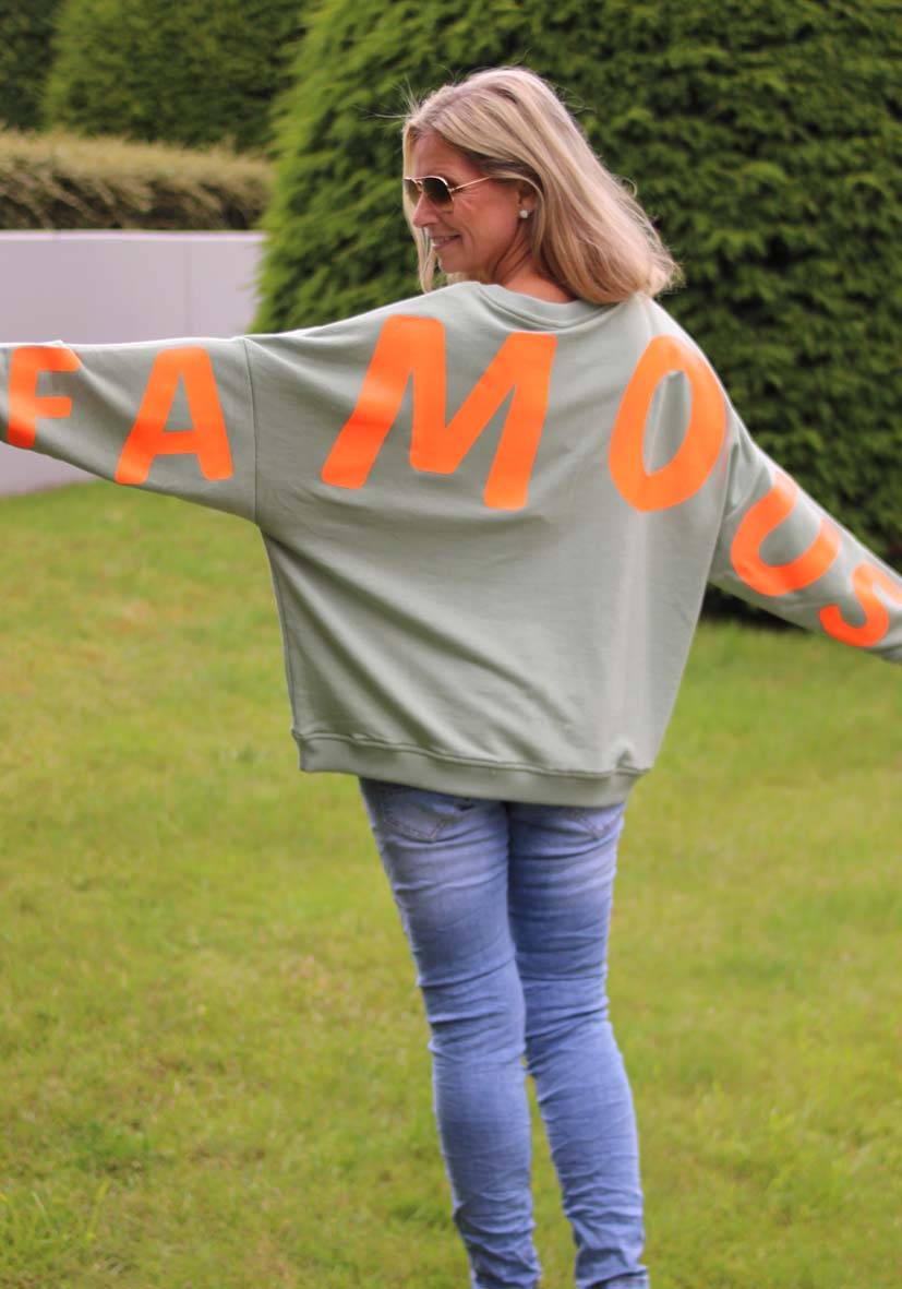 Miss Goodlife Roundneck Famous Heartface Strass – almond Rabatt