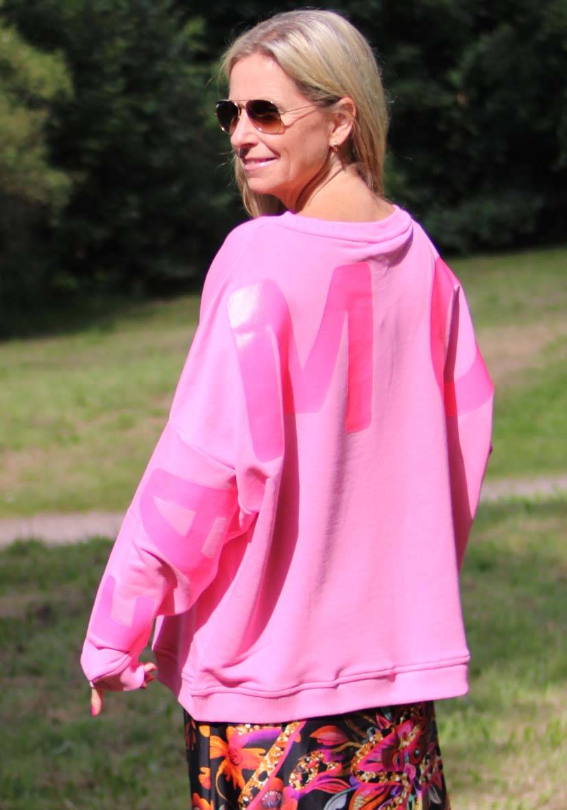 Miss Goodlife Roundneck Famous Heartface Strass – rose Versandkostenfrei