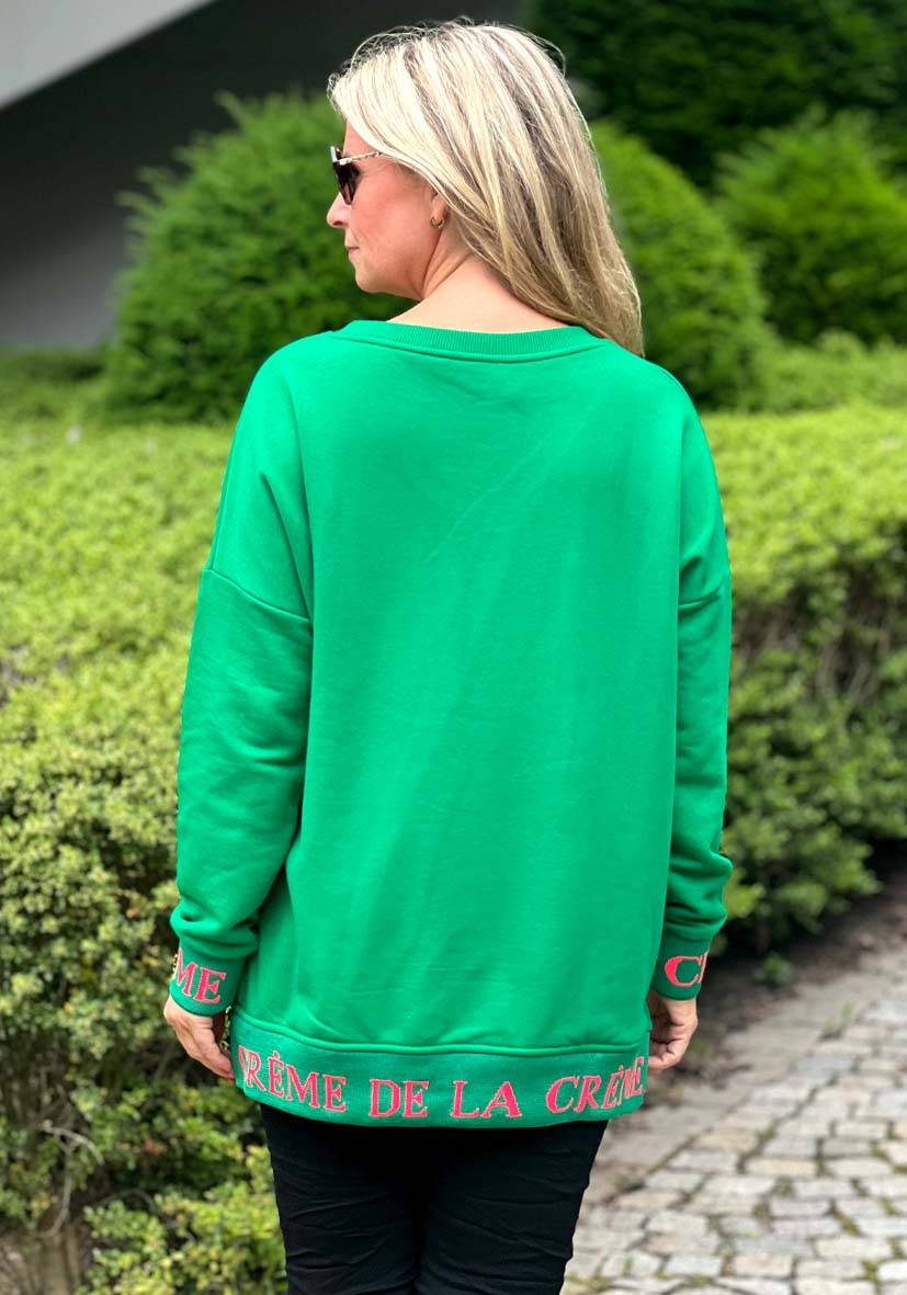Miss Goodlife V-Neck Cème de la Crème Glitter – green Osterangebot